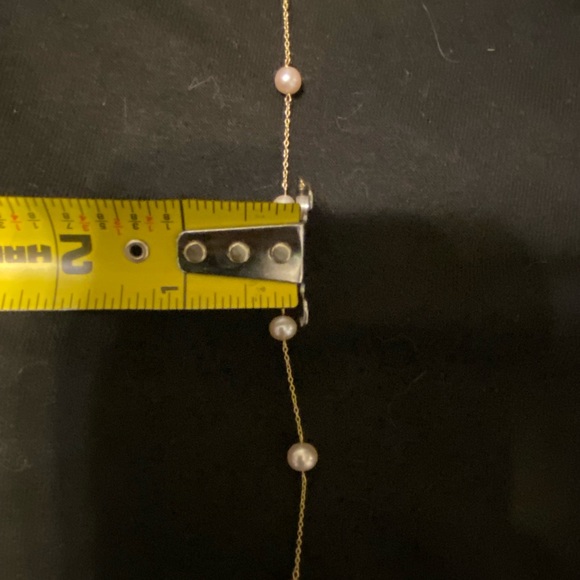 14K Pearl Necklace Vintage Choker - Picture 4 of 9